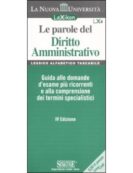 PAROLE DEL DIRITTO AMMINISTRATIVO