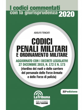 CODICI PENALI MILITARI 2020
