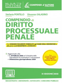 COMPENDIO DI DIRITTO PROCESSUALE PENALE