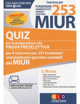 253 MIUR FUNZIONARI AMMINISTRATIVI GIURI