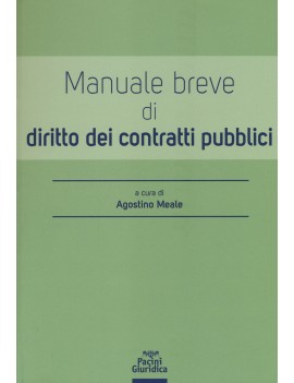 MANUALE BREVE DIRITTO DEI CONTRATTI PUBB