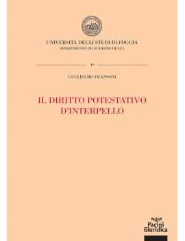 DIRITTO POTESTATIVO D'INTERPELLO