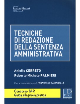 TECNICHE DI REDAZIONE DELLA SENTENZA AMM