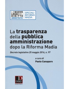 TRASPARENZA DELLA PUBBLICA AMMINISTRAZIO