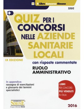 QUIZ PER I CONCORSI NELLE AZIENDE SANITA