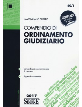 COMPENDIO DI ORDINAMENTO GIUDIZIARIO