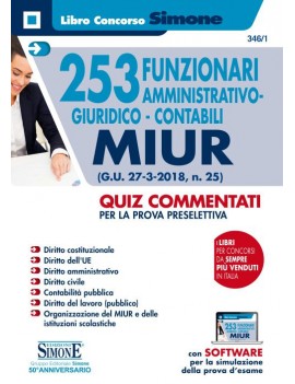 253 MIUR FUNZIONARI AMMINISTRATIVI GIURI
