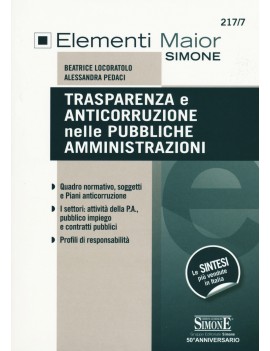 TRASPARENZA E ANTICORRUZIONE NELLE PUBB