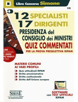 12 SPECIALISTI 17 DIRIGENTI PRESIDENZA C