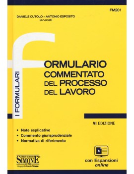 FORMULARIO DEL PROCESSO DEL LAVORO 2020
