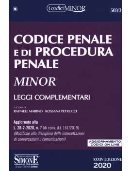 CODICE PEDALE e PROCEDURA PENALE 2020 ES