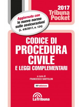 ve CODICE DI PROCEDURA CIVILE 2017
