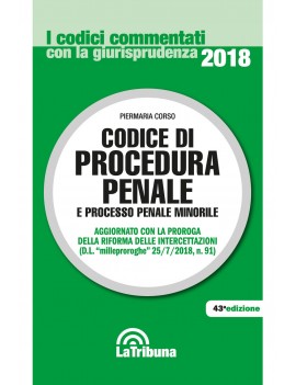 CODICE DI PROCEDURA PENALE 2018