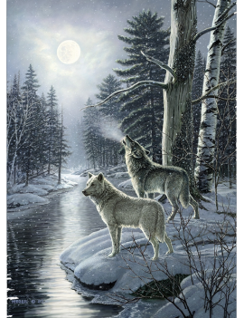 WOLVES BY MOONLIGHT PUZZLE 1000 pz